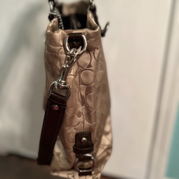 Coach NWT Vintage Ashley Signature Brown Carryall Shoulder Bag F15510 - Picture 3 of 10